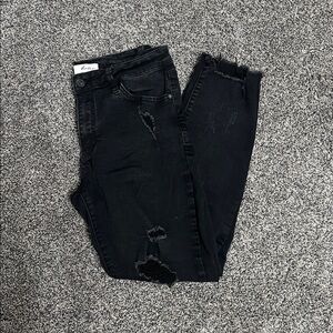 KanCan Black Ripped Skinny Jeans